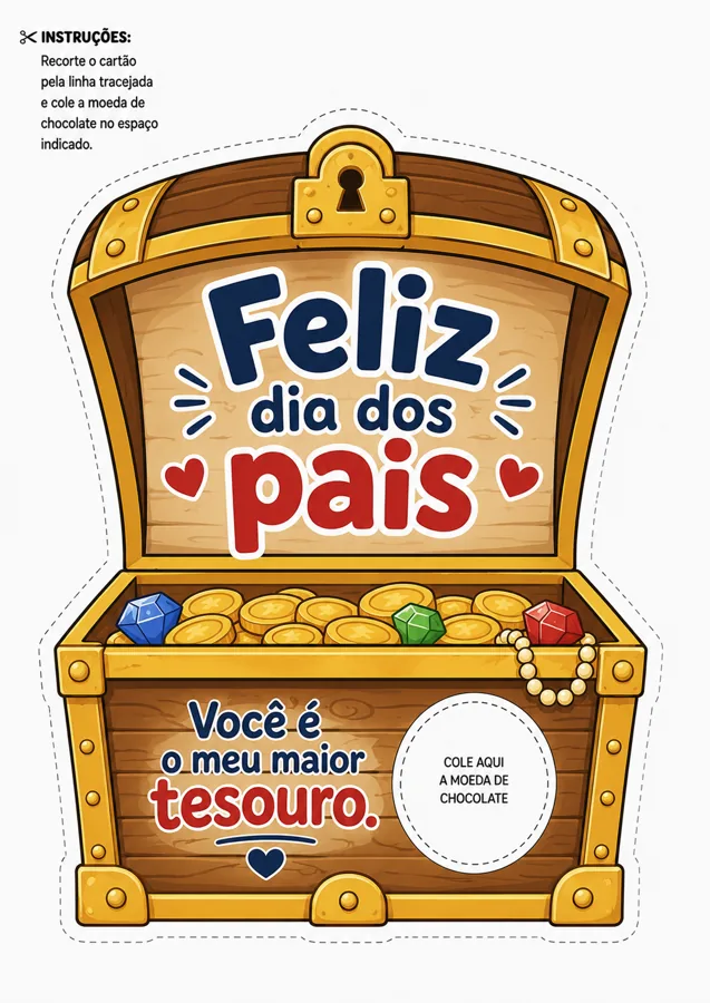 Baú do Tesouro colorido