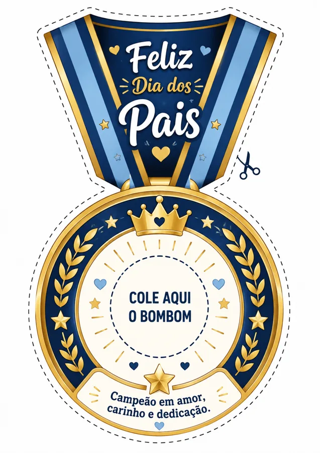 Medalha colorida