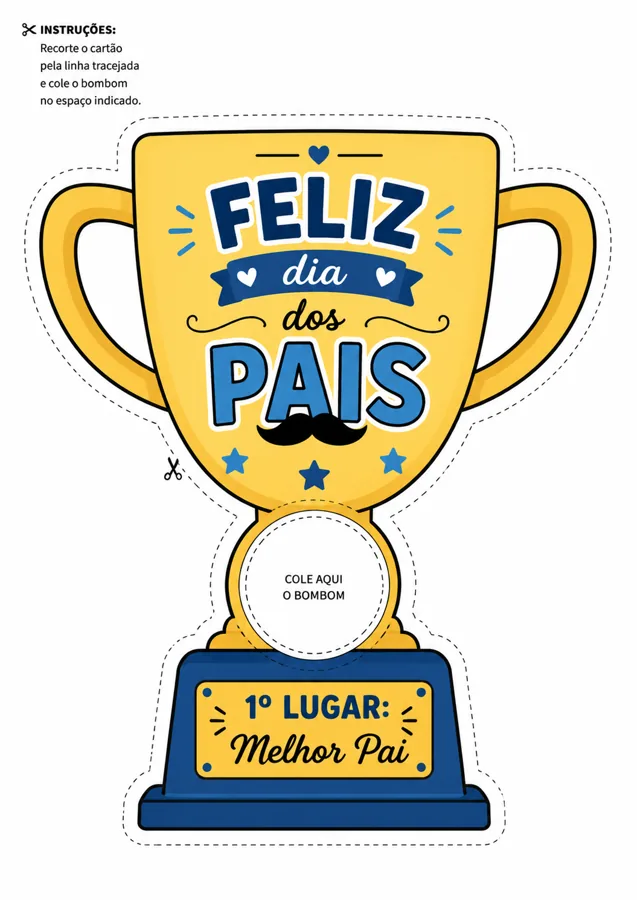 Troféu colorido